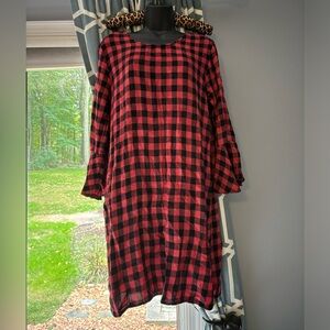 Buffalo Check Dress Size M